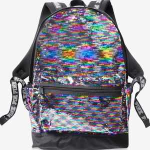 Victoria Secret  Pink Sequin Backpack